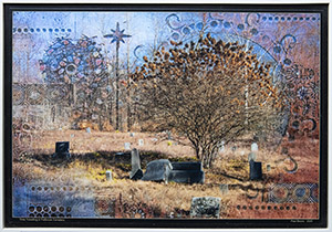 An image of the layered digital photograph, Fallbrook Cemetery by Paul Bozzo.